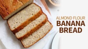 Gluten free keto almond flour banana bread
