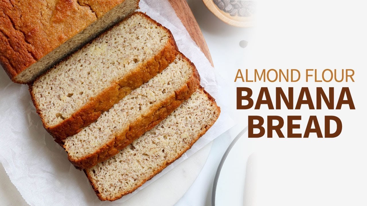 Gluten free keto almond flour banana bread