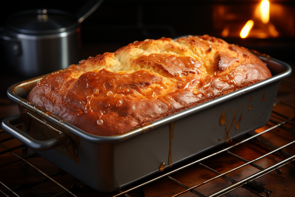 freshly baked keto banana bread