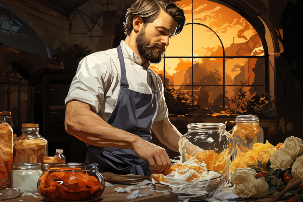 baker preparing keto friendly recipes