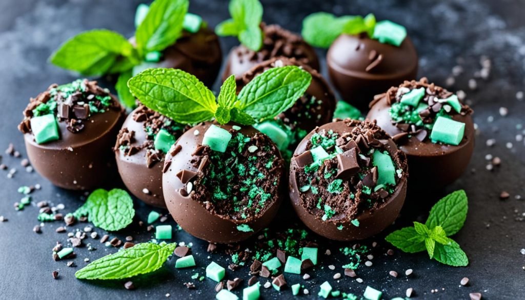 Vegan Chocolate Mint Keto Fat Bombs
